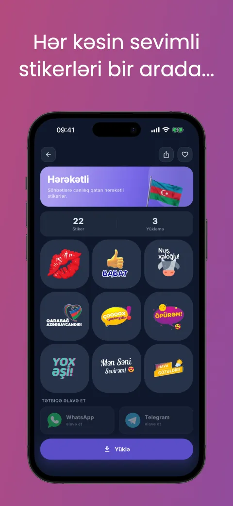 Azərbaycan Stikerləri ekran görüntüsü 5