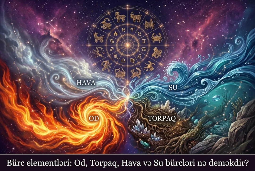 Bürc elementləri: Od, Torpaq, Hava və Su bürcləri nə deməkdir?