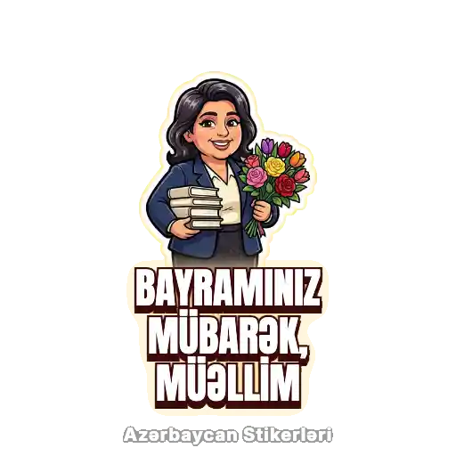 Müəllimlər Günü - Hərəkətli — sticker 3